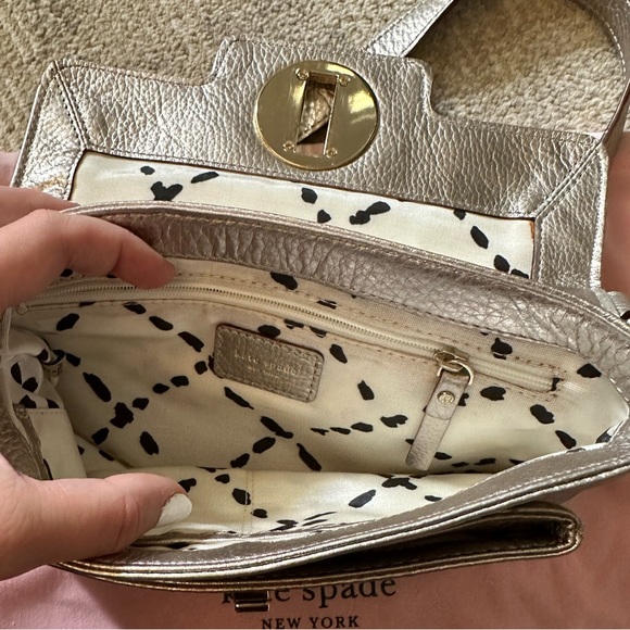 Kate Spade Handbag Champagne Gold - Purse Clutch - Picture 2 of 7